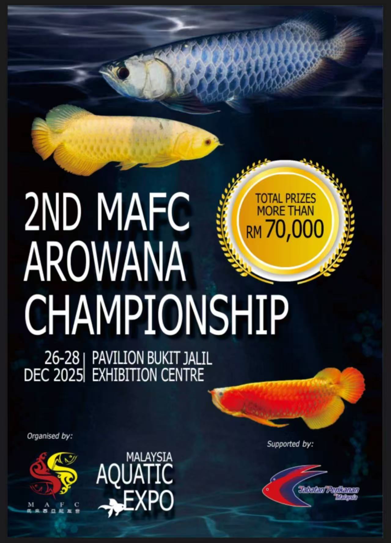 鎏金逐浪，龍耀南洋｜2025年第二屆馬來西亞MAFC龍魚錦標(biāo)賽啟幕（來之龍魚產(chǎn)地的比賽）（第二屆馬來西亞mafc龍魚錦標(biāo)賽啟幕）